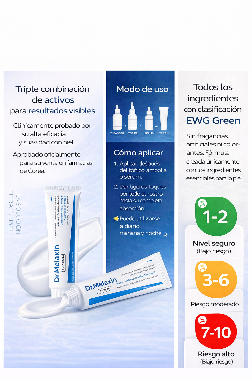 Dr. Melaxin TX – Crema Facial Iluminadora con Ácido Tranexámico (50 ml)