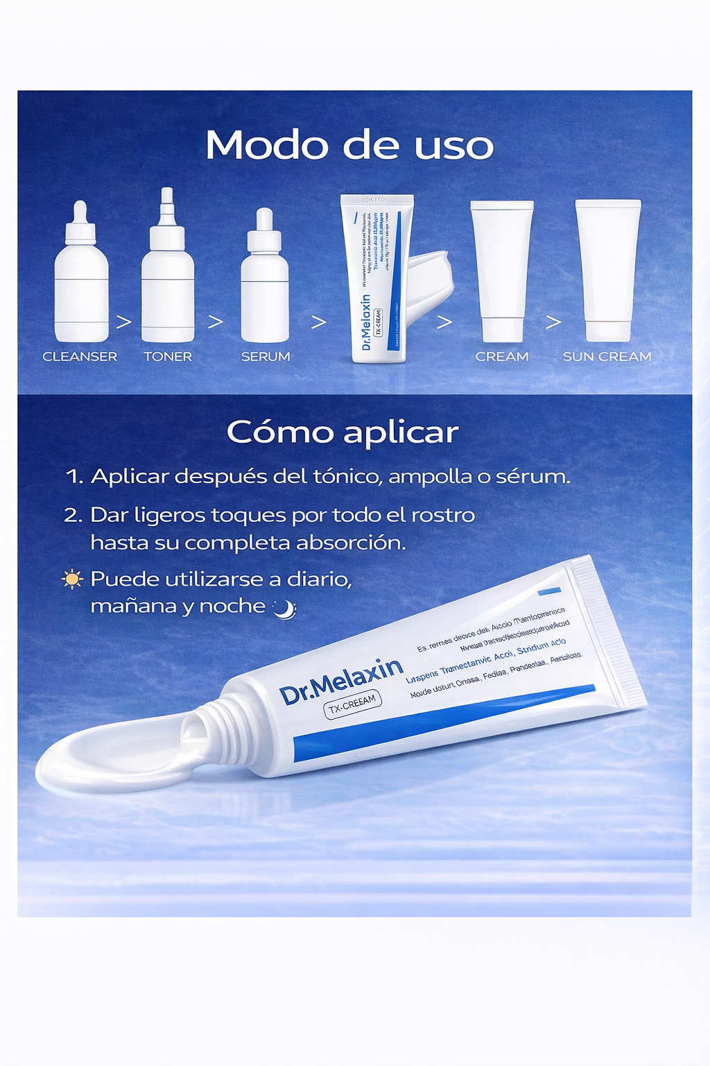 Dr. Melaxin TX – Crema Facial Iluminadora con Ácido Tranexámico (50 ml)