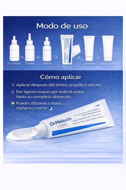 Dr. Melaxin TX – Crema Facial Iluminadora con Ácido Tranexámico (50 ml)